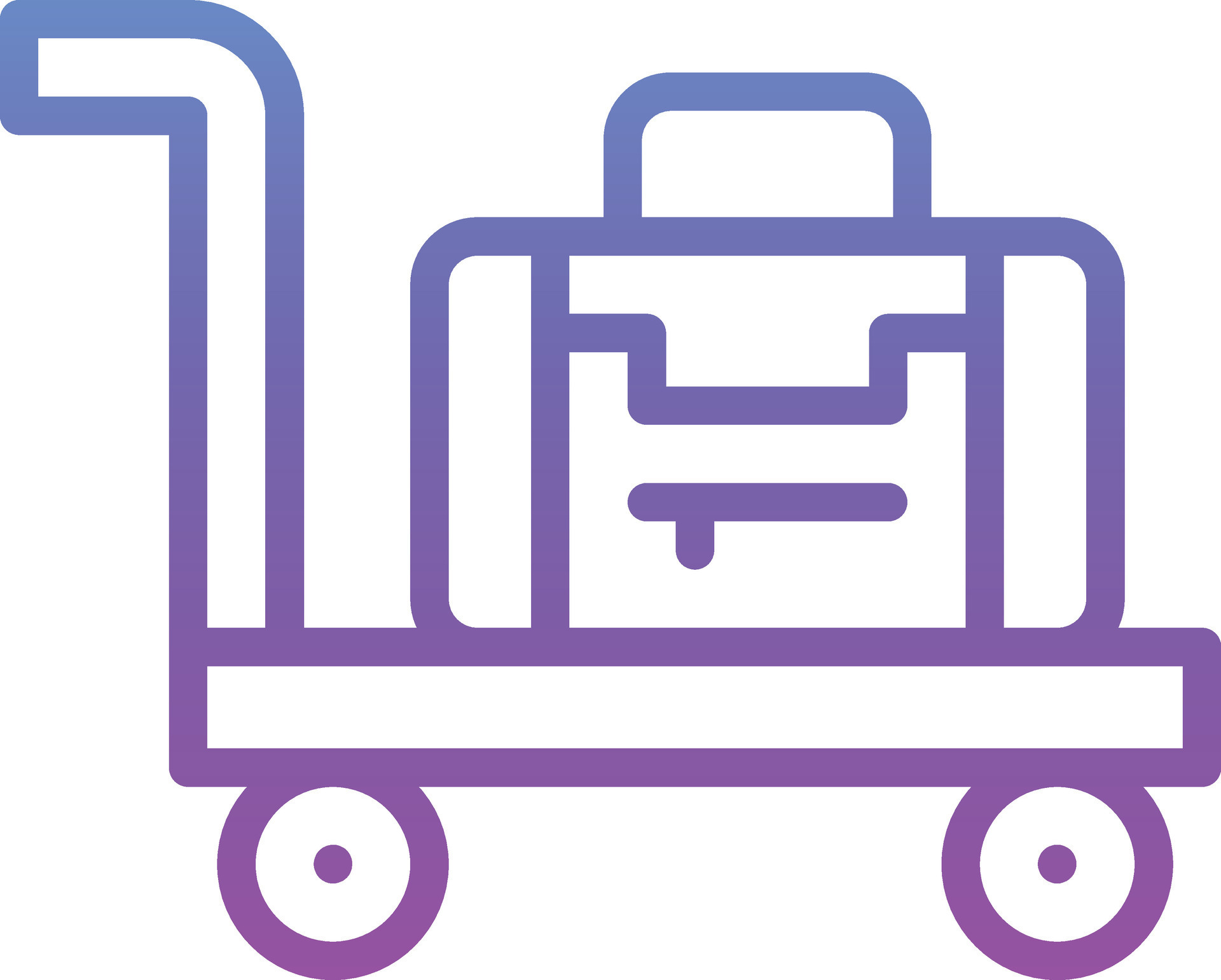 Luggage Cart Vector Icon 37071514 Vector Art at Vecteezy