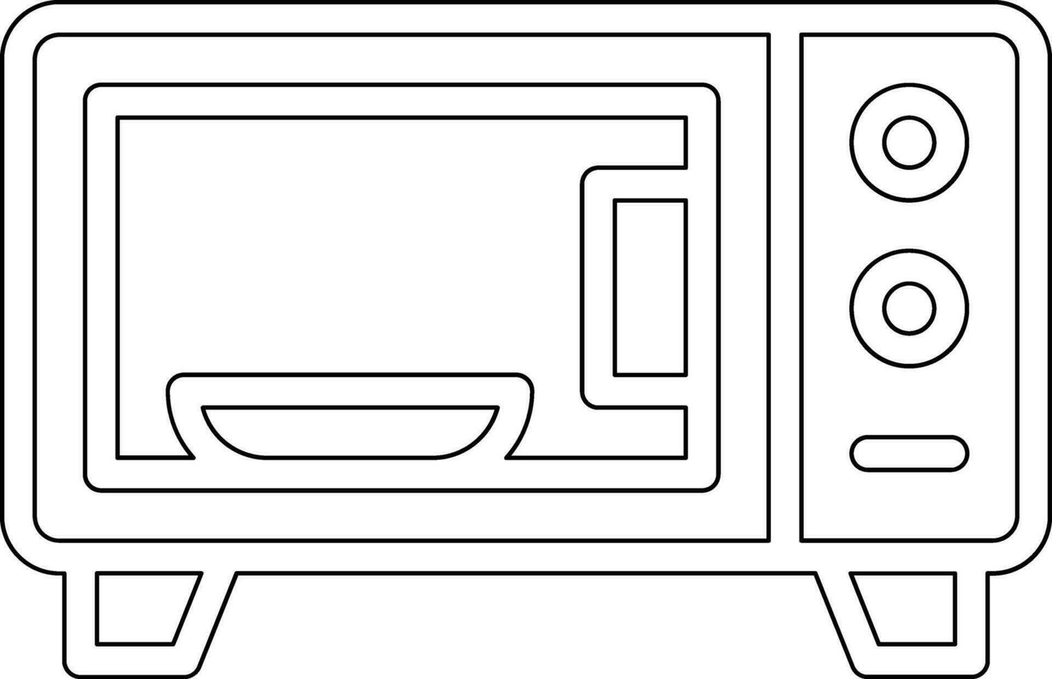 Microwave Oven Vector Icon