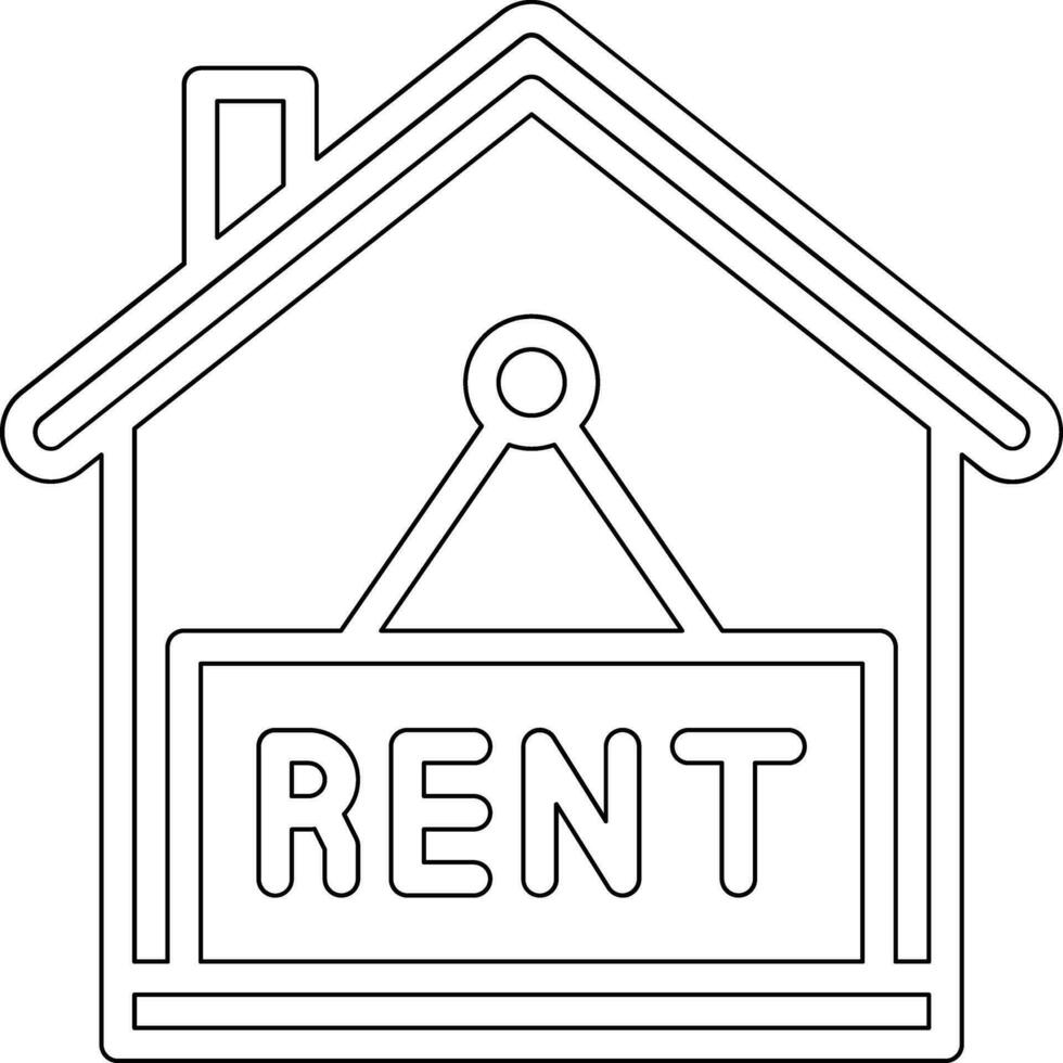 Rent House Vector Icon