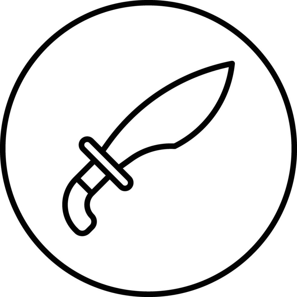Pirate Knife Vector Icon