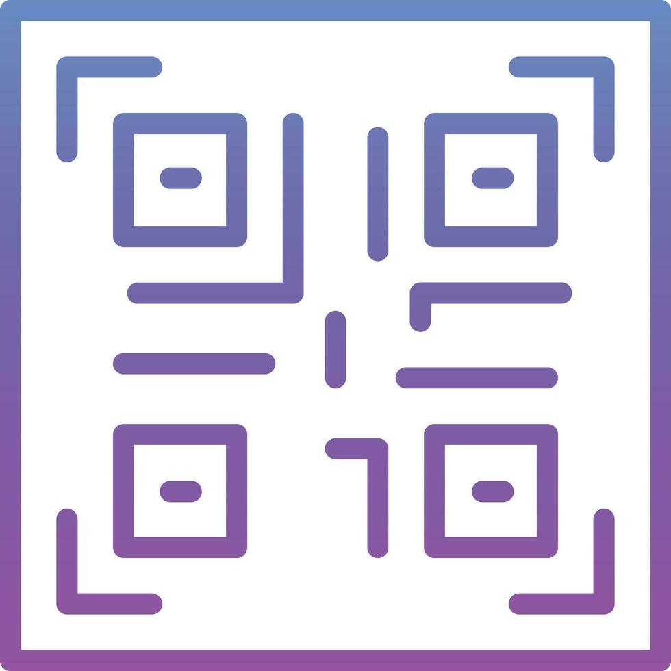 icono de vector de código qr