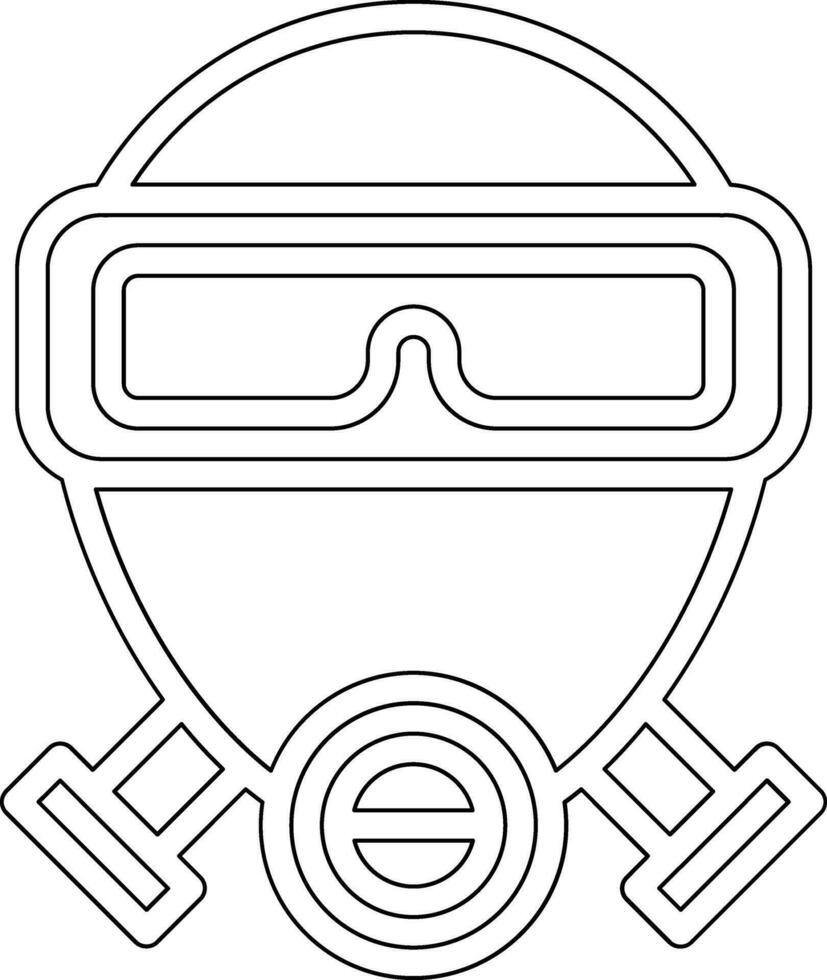 Gas Mask Vector Icon