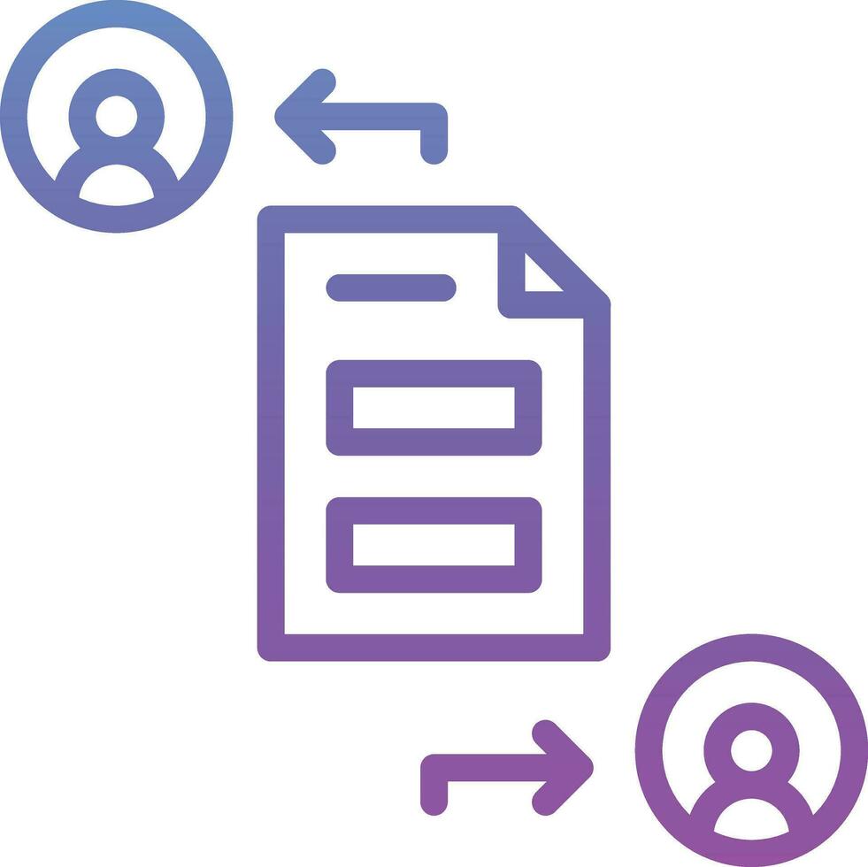 File Sharing Vector Icon
