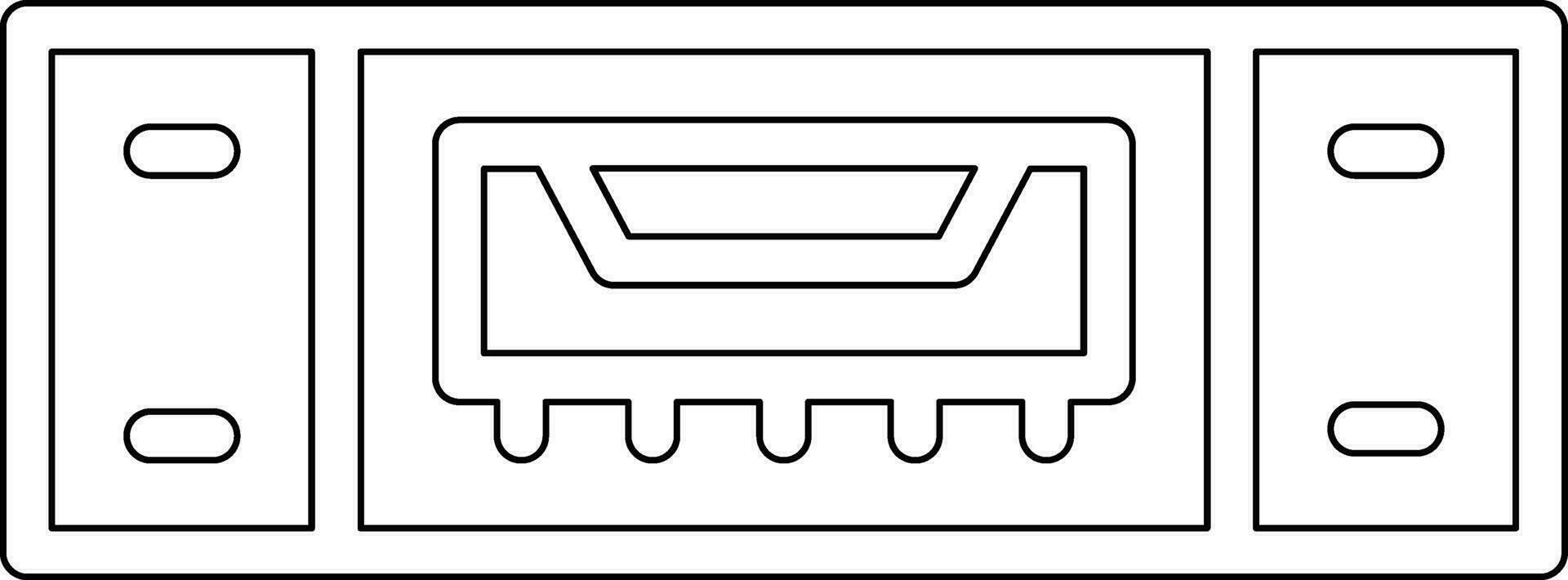 USB port Vector Icon