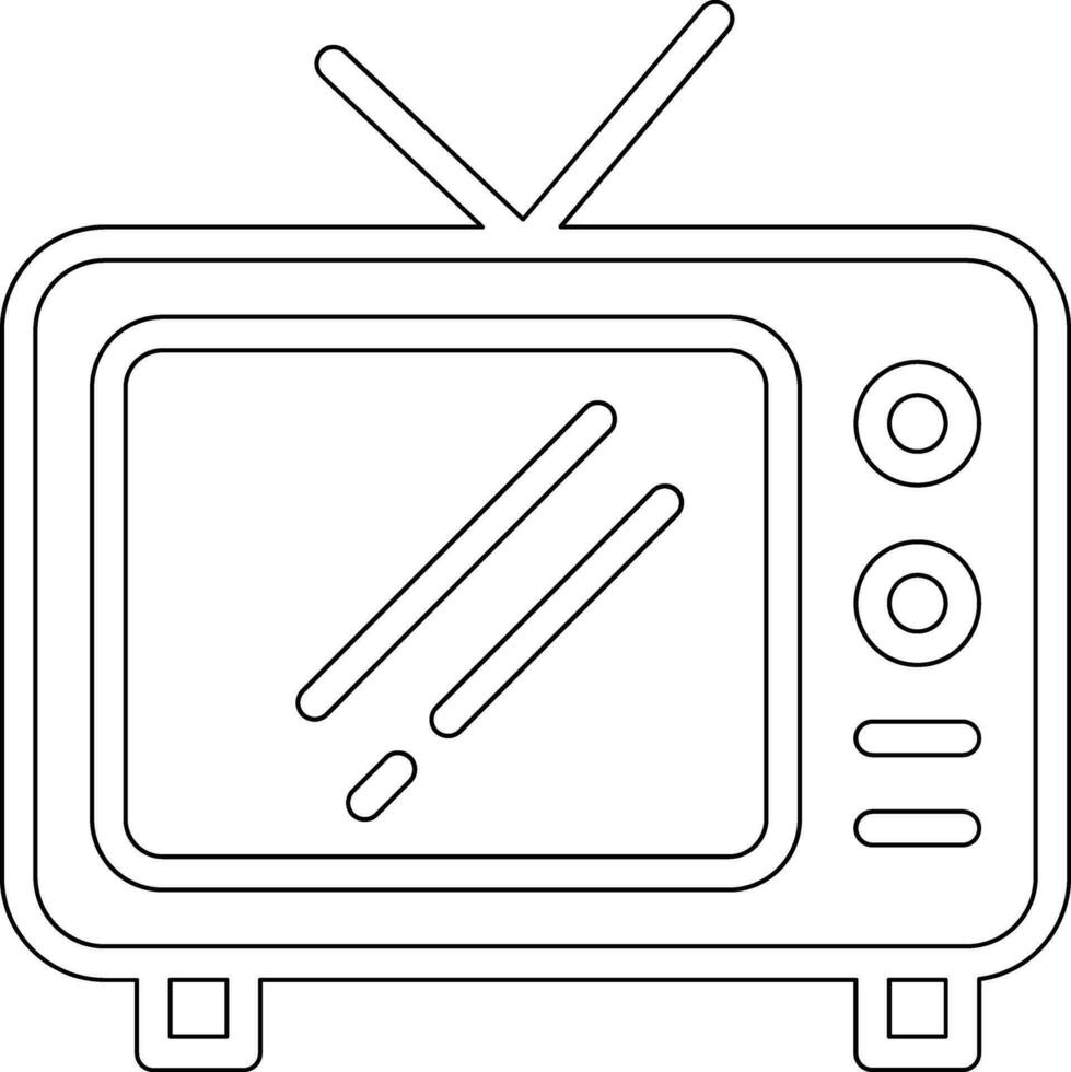 icono de vector de tv