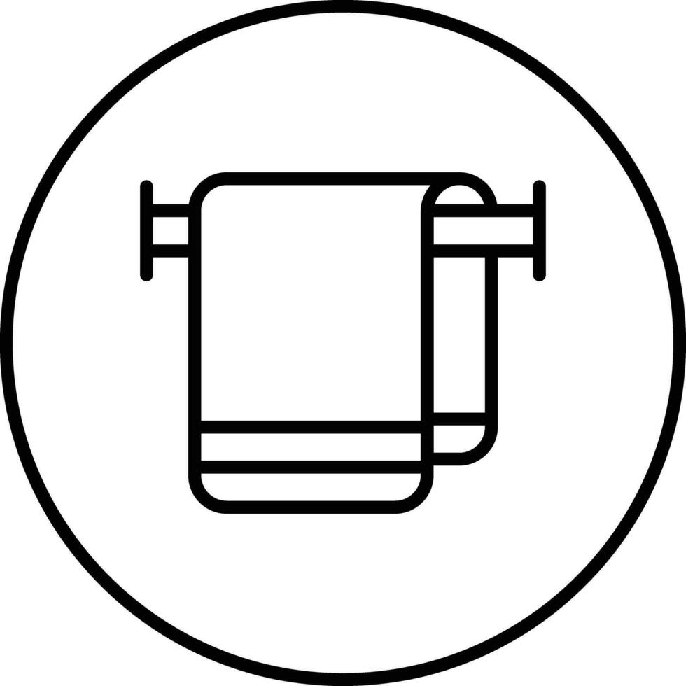 Towel Rack Vector Icon