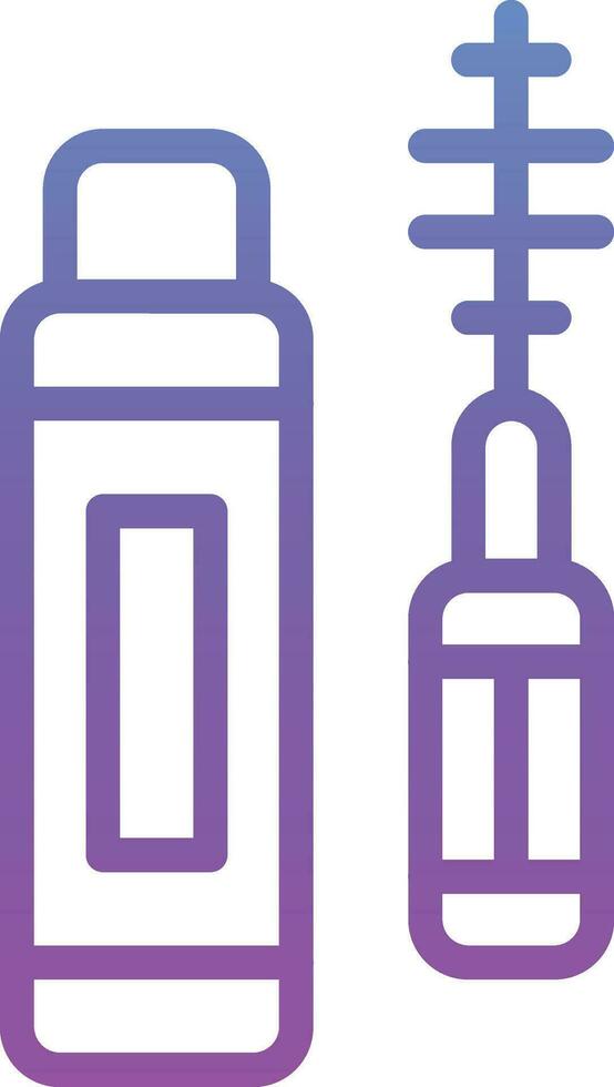 Eyelash Mascara Vector Icon