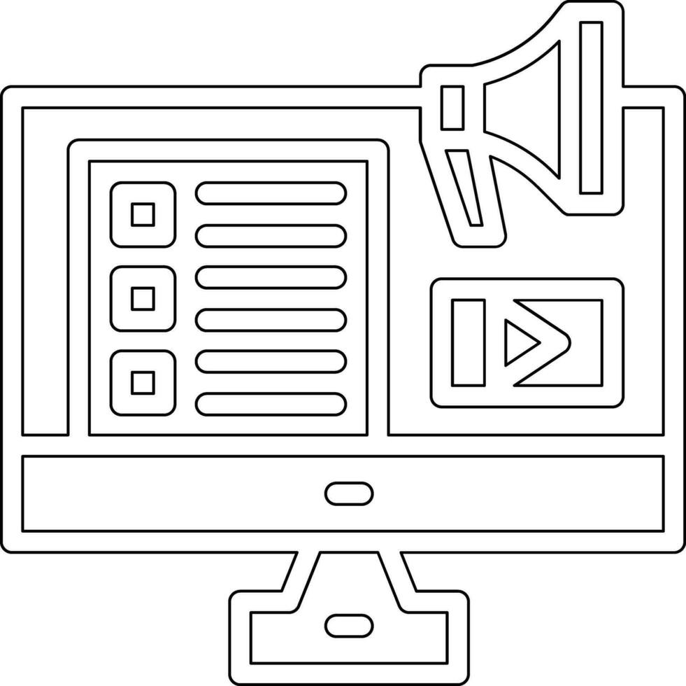 Online Marketing Vector Icon