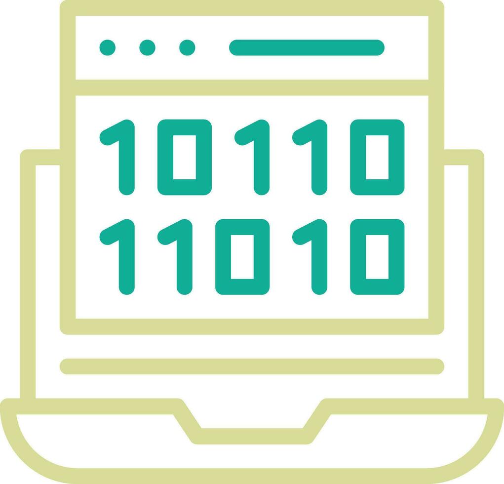 Binary Code Vector Icon