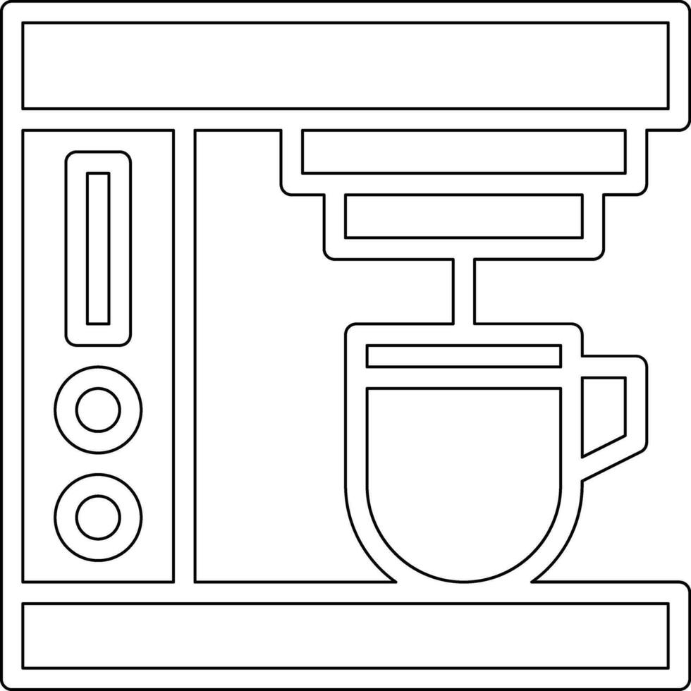 inteligente café máquina vector icono