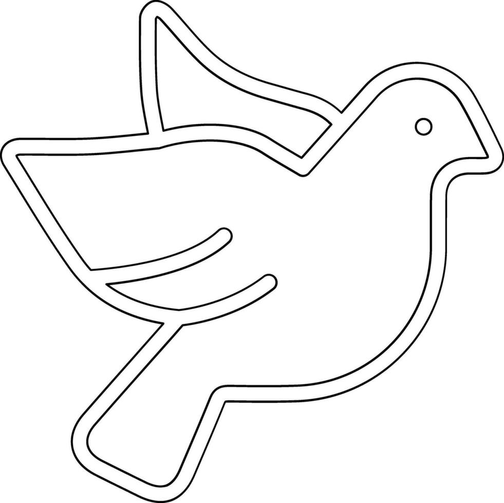 Dove with Heart Vector Icon