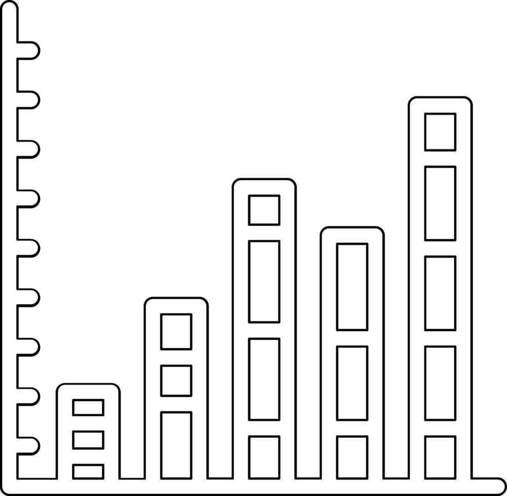 Stacked Bar Chart Vector Icon