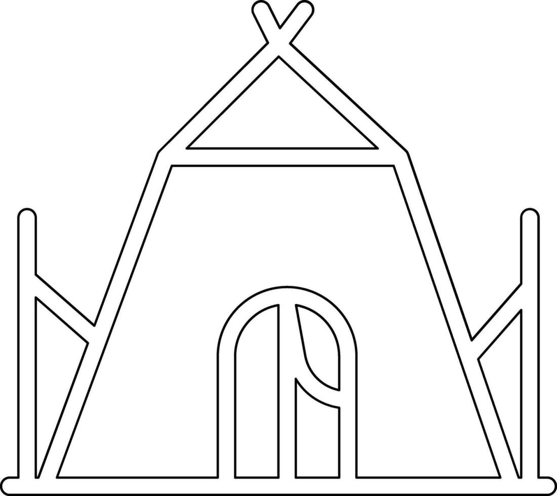 Tent Vector Icon