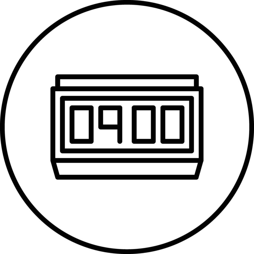 Digital Clock Vector Icon