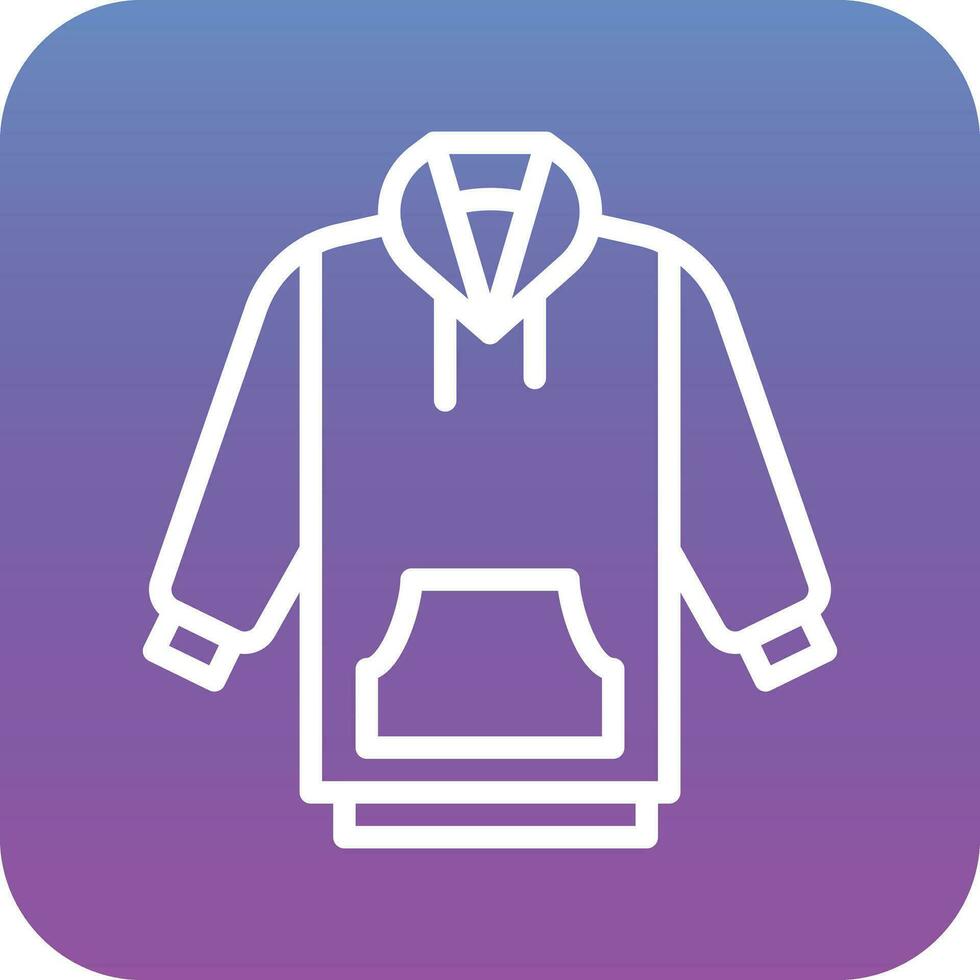 icono de vector de sudadera con capucha