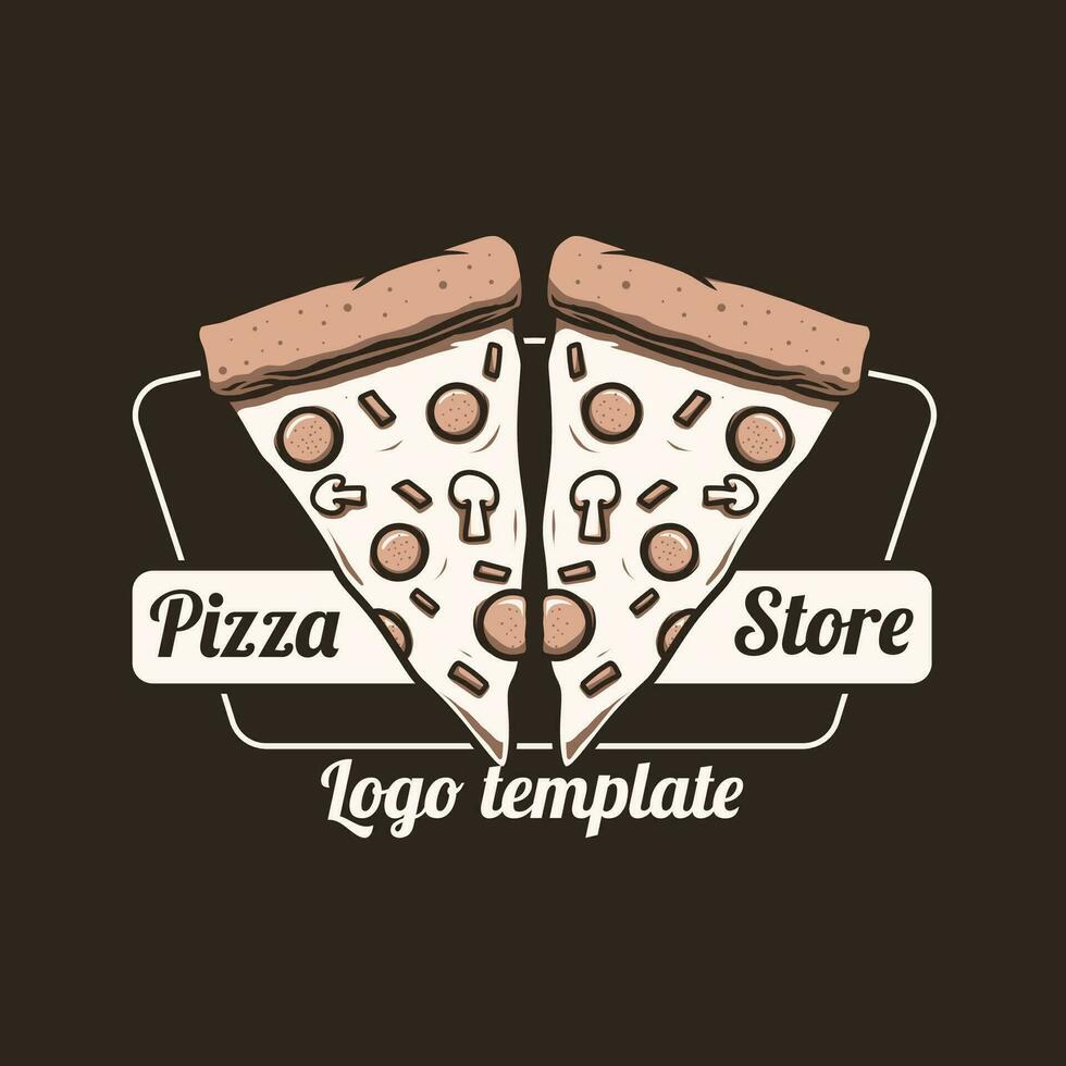 Pizza Tienda logo modelo para usted vector