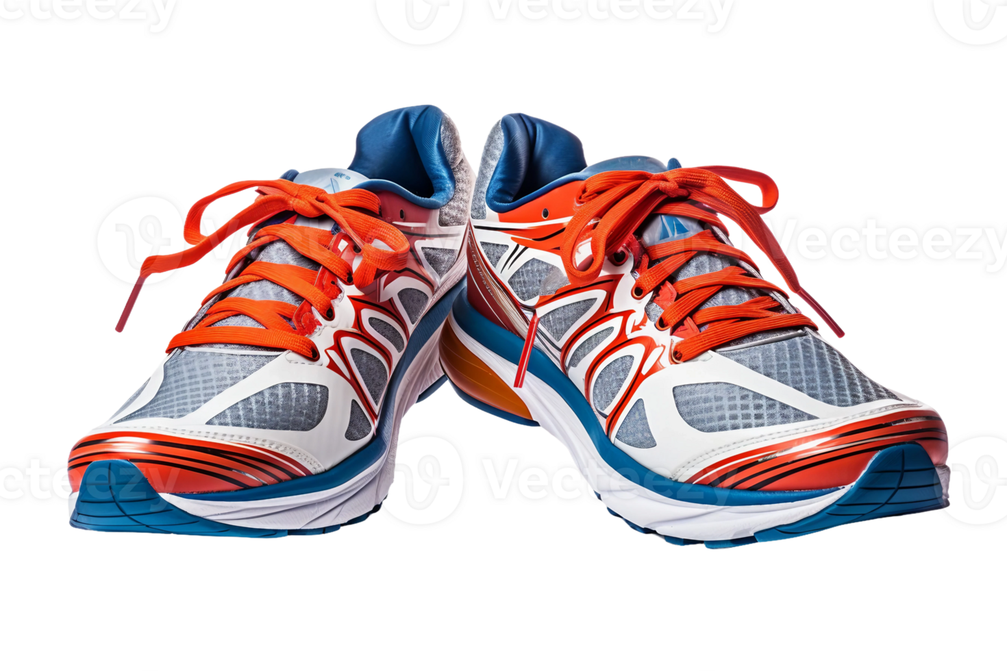 ai generiert sportlich Laufen Schuhe auf transparent Hintergrund. png