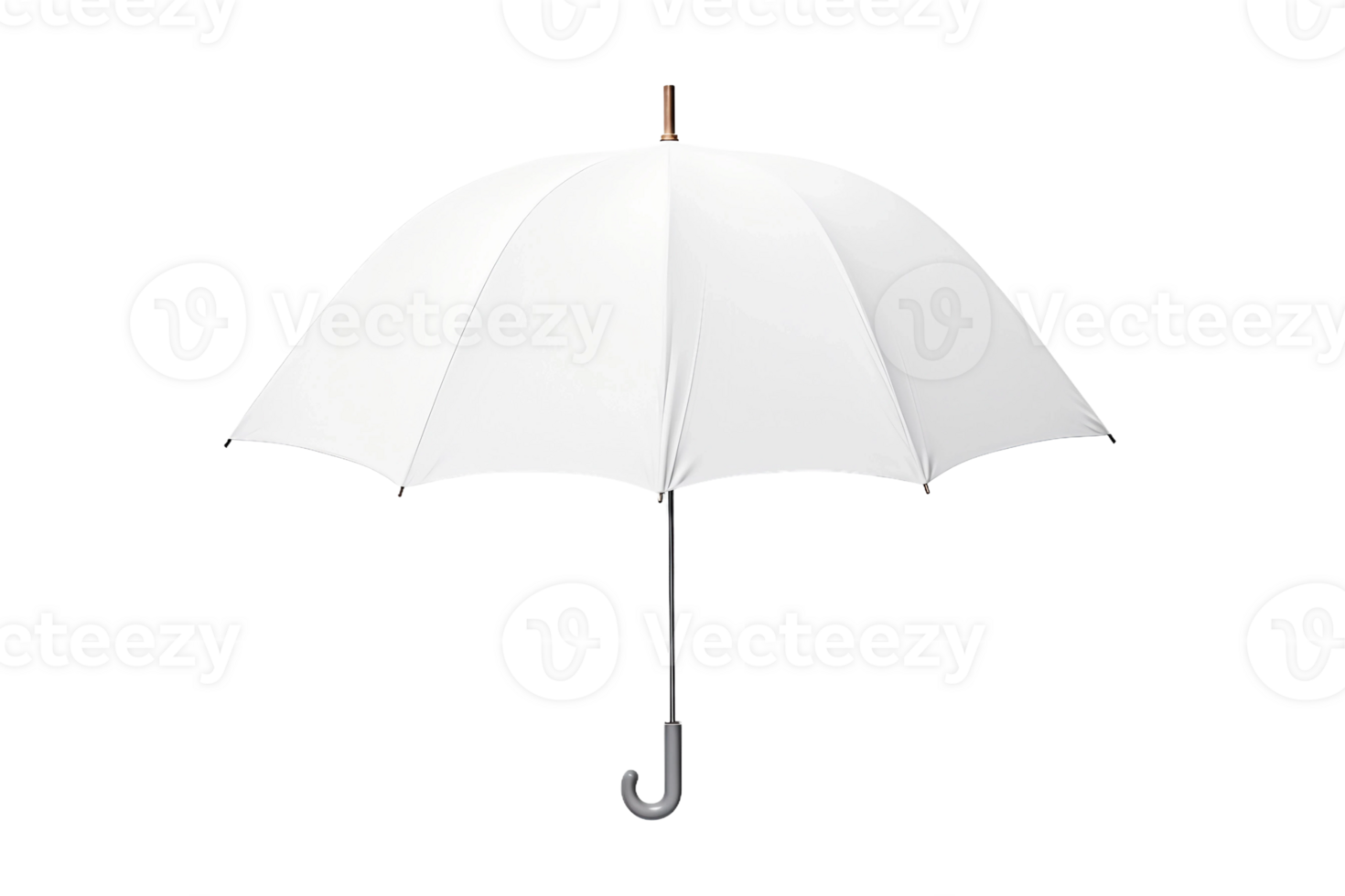 AI generated Blank Umbrella Mockup on transparent background. png