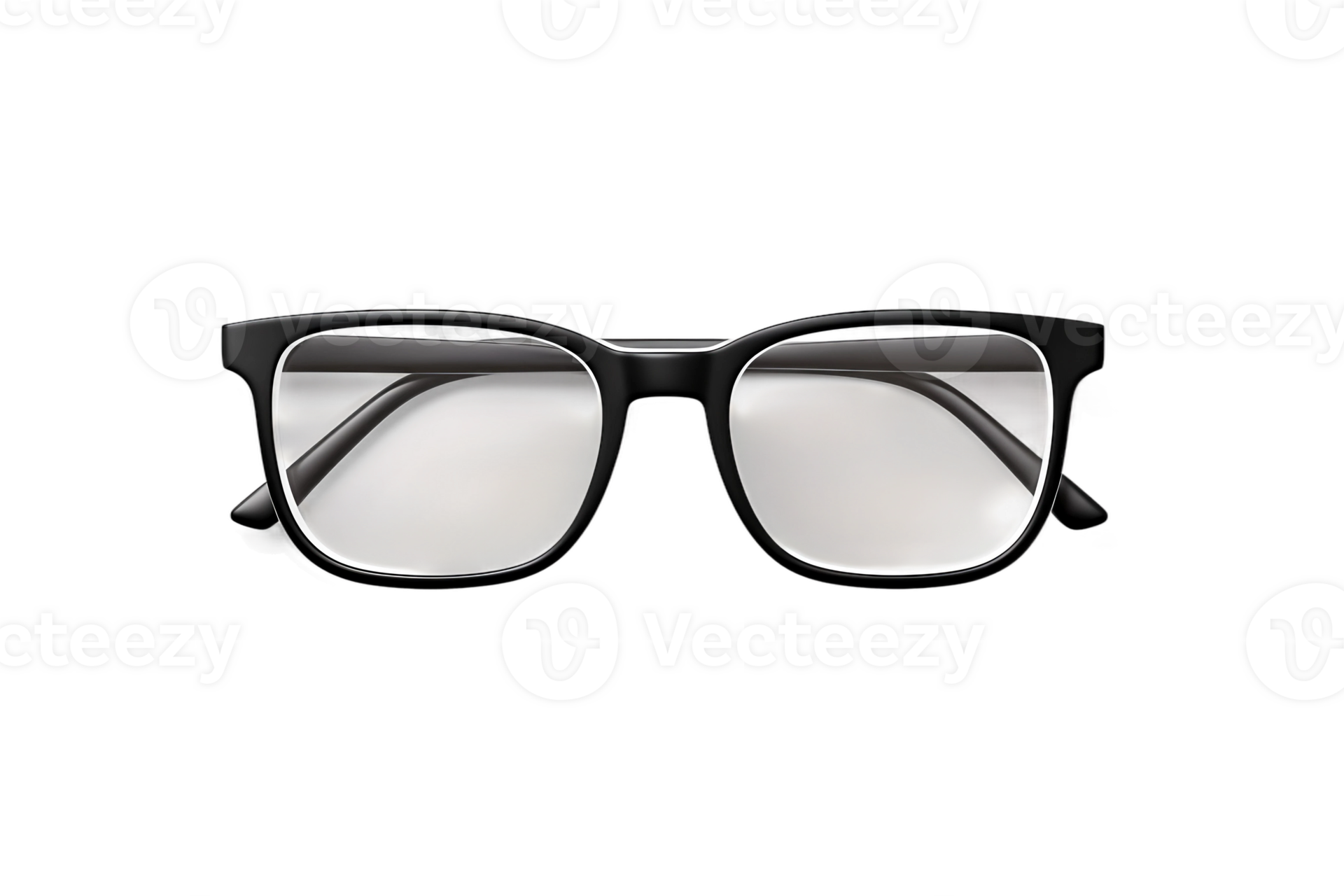 AI generated Blank Eyeglasses Frame Mockup on transparent background