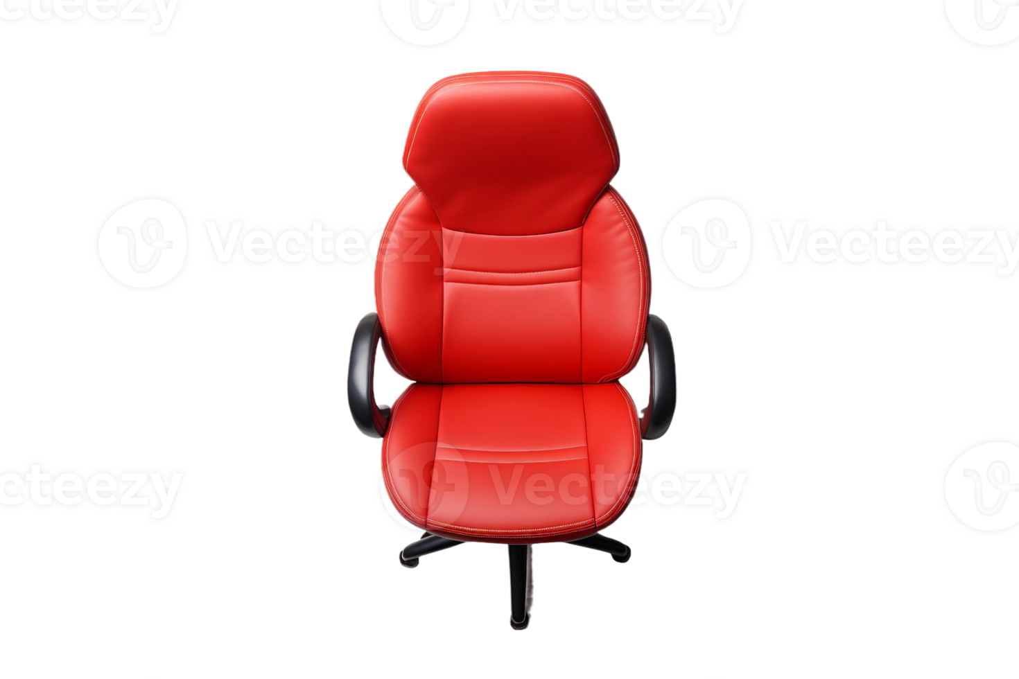 AI generated Top-View Office Chair Design on transparent background. png