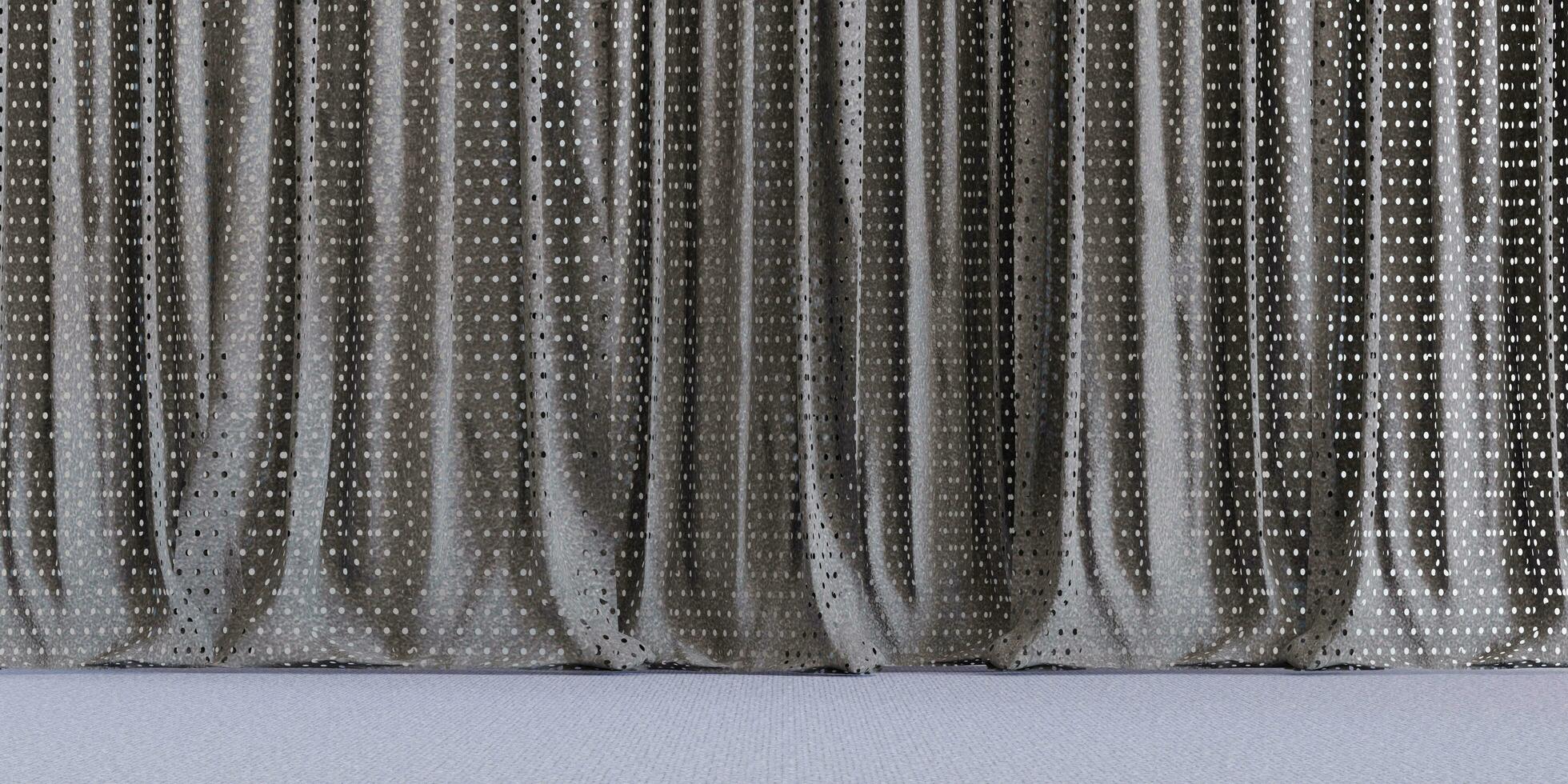 Stage curtain product display scene scene show floor display stage backdrop showroom 3D illustration photo