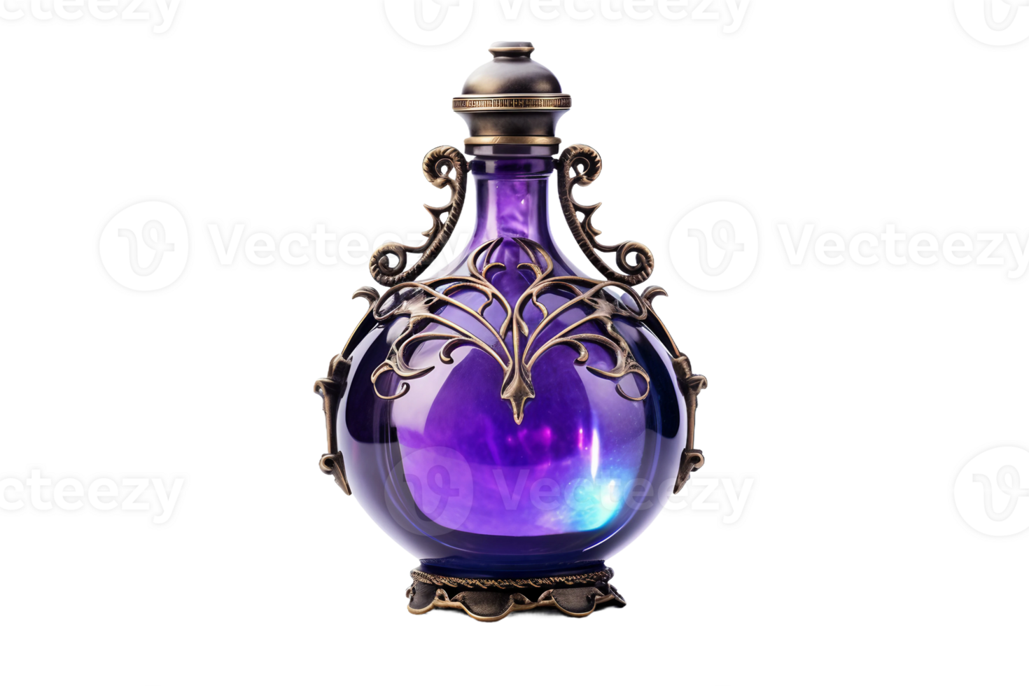 AI generated Potion of Dreams Bottle on transparent background. png
