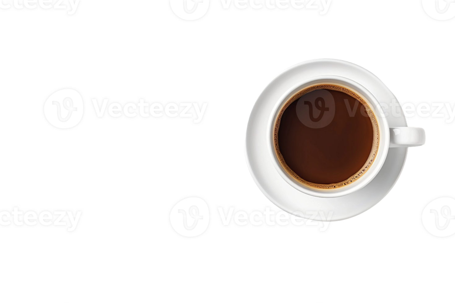 AI generated Coffee Cup and Copy Space on transparent background. png