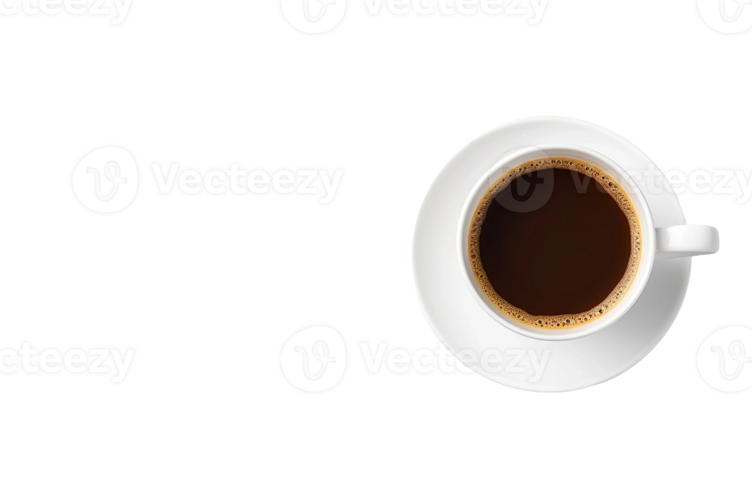AI generated Coffee Cup and Copy Space on transparent background. png