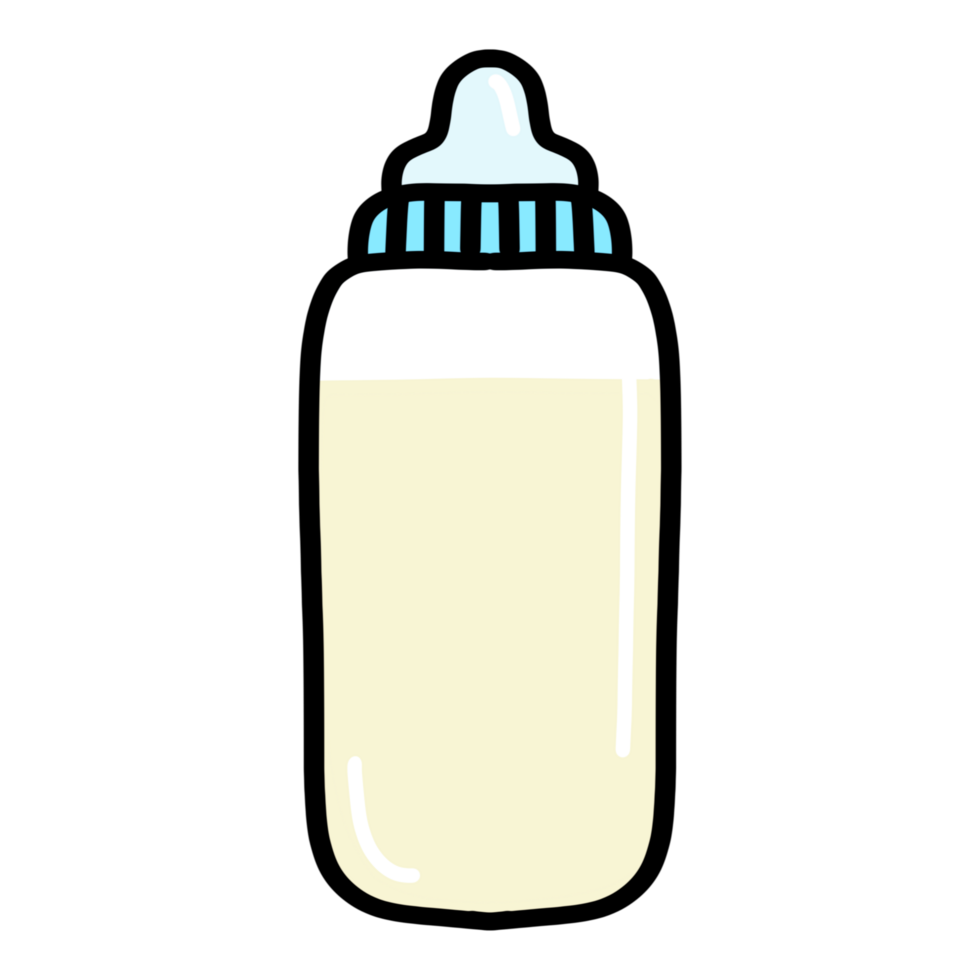 Milk bottle for baby cartoon icon png