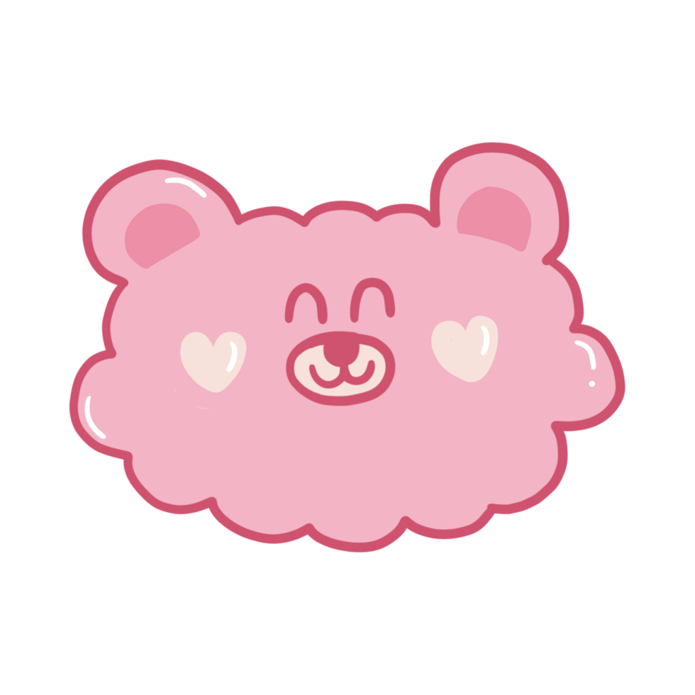 carino rosa orsacchiotto orso carino animali cartone animato png