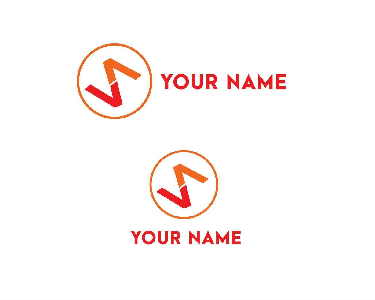 sencillo logo para empresa y negocio vector