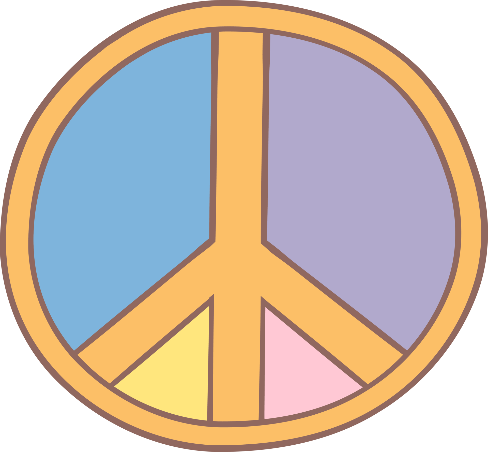 Groovy peace sign 37073207 PNG