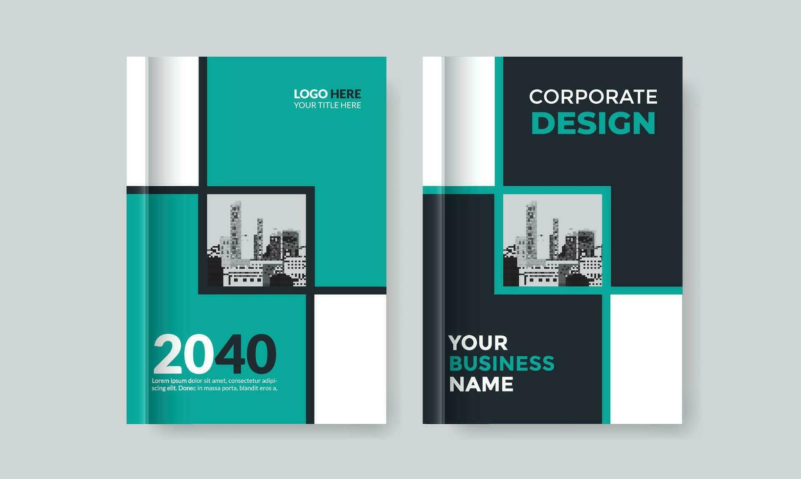 Corporate Book Cover Design Vector Template in A4 size, Annual Report, Magazine, Poster, Portfolio, Flyer, Banner, Website