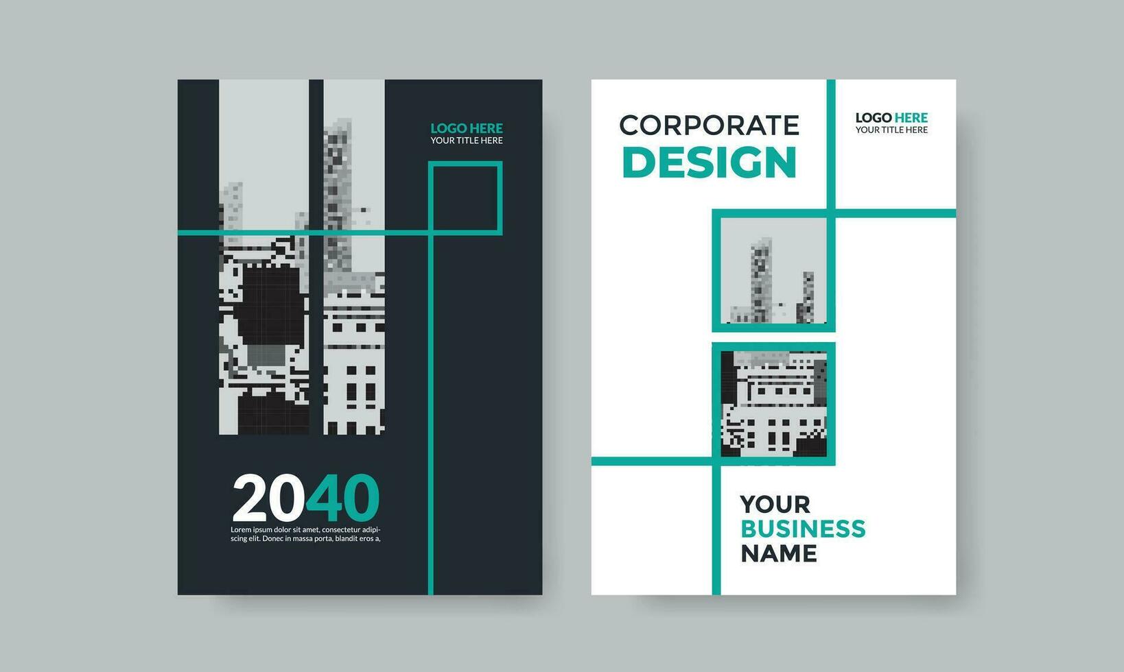 Corporate Book Cover Design Vector Template in A4 size, Annual Report, Magazine, Poster, Portfolio, Flyer, Banner, Website