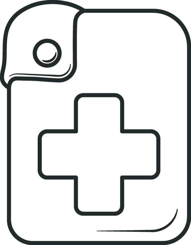 medical card vector without background