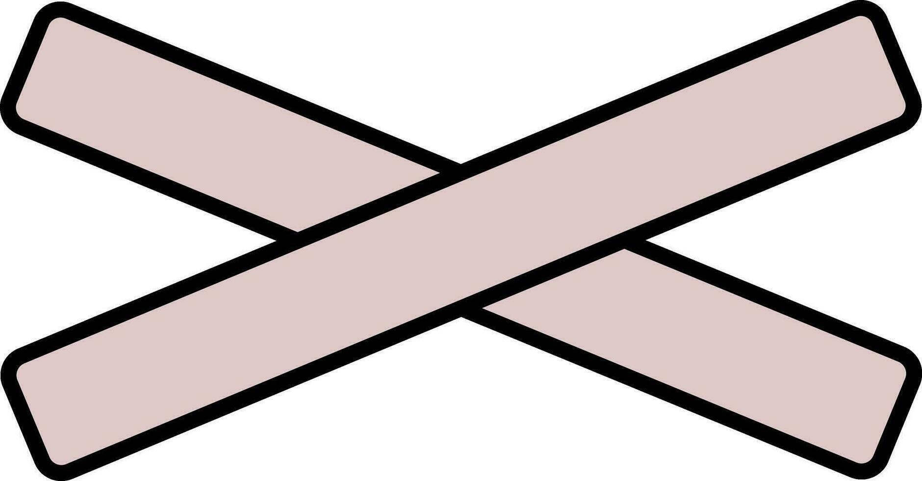 pink patch without background vector