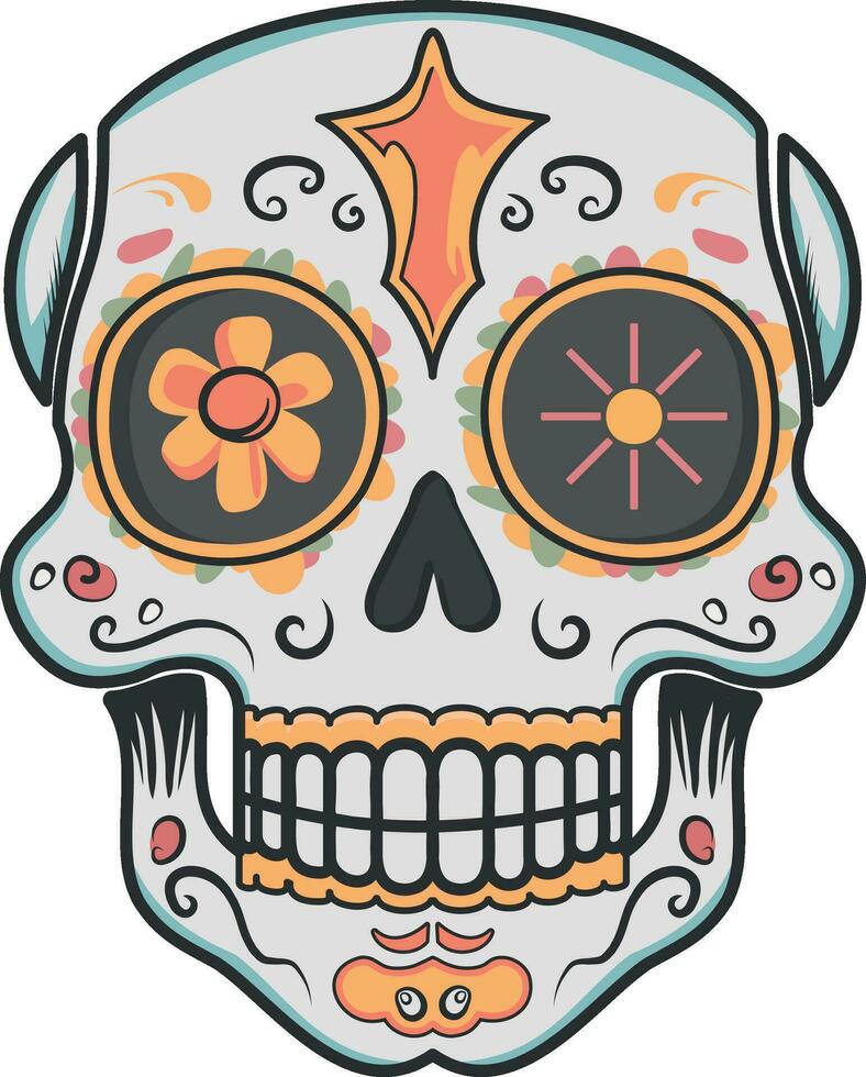 deceased, skull without background vector
