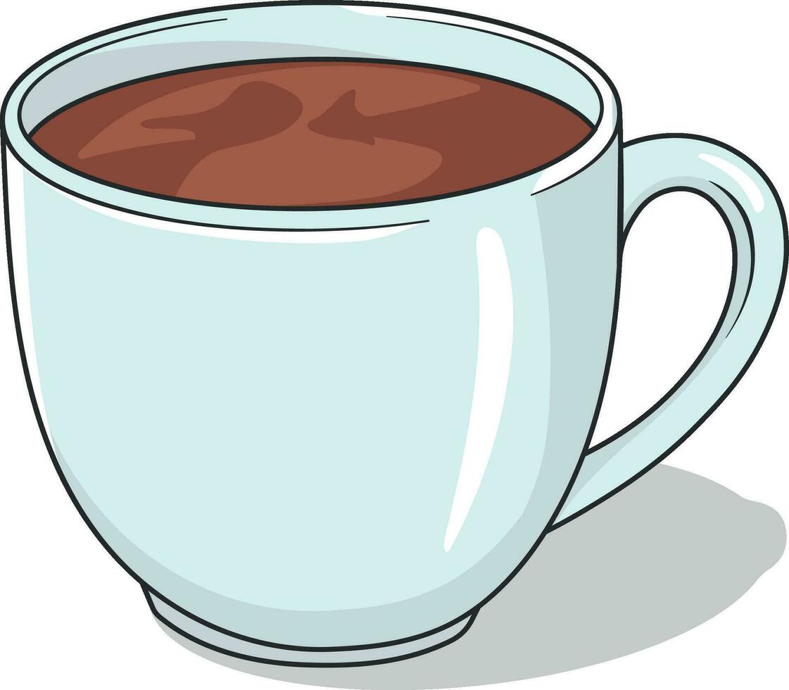 cup of coffee or tea without background vector