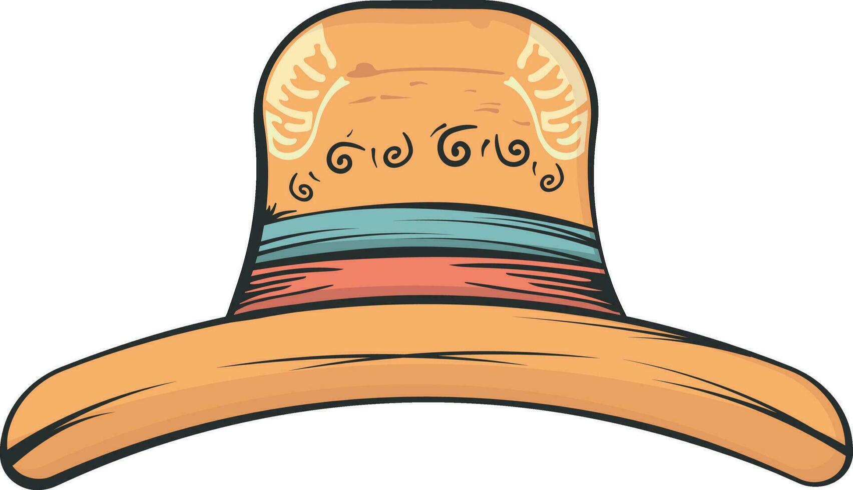 sombrero sin antecedentes vector