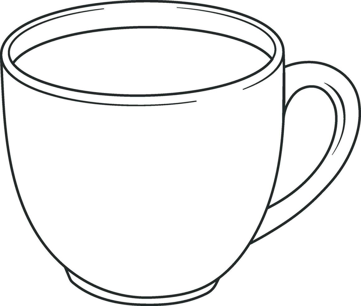 taza de café o té sin antecedentes vector