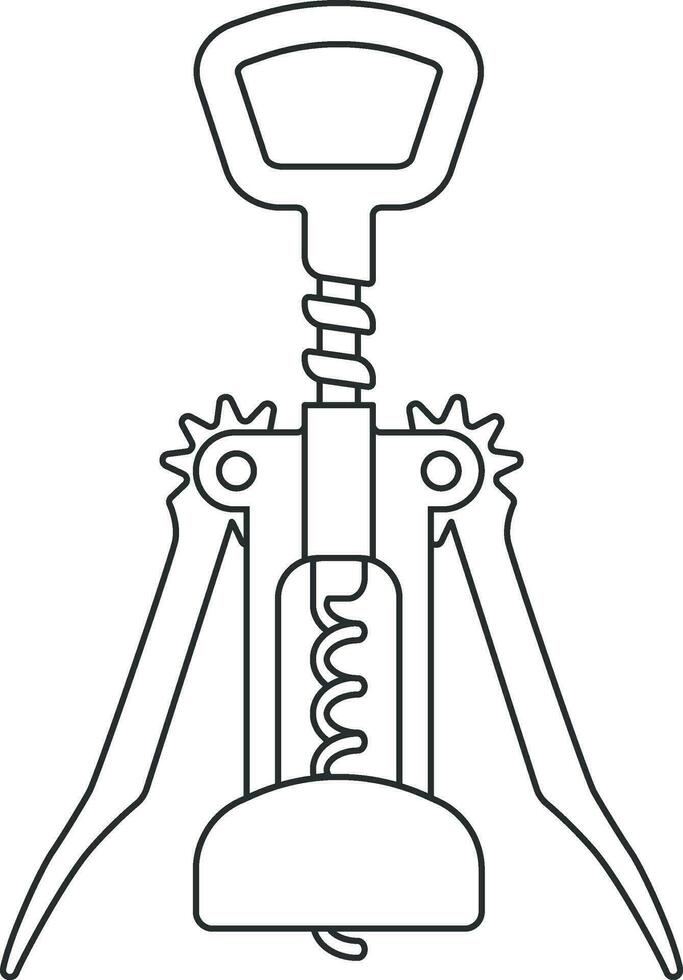 wine opener without background vector