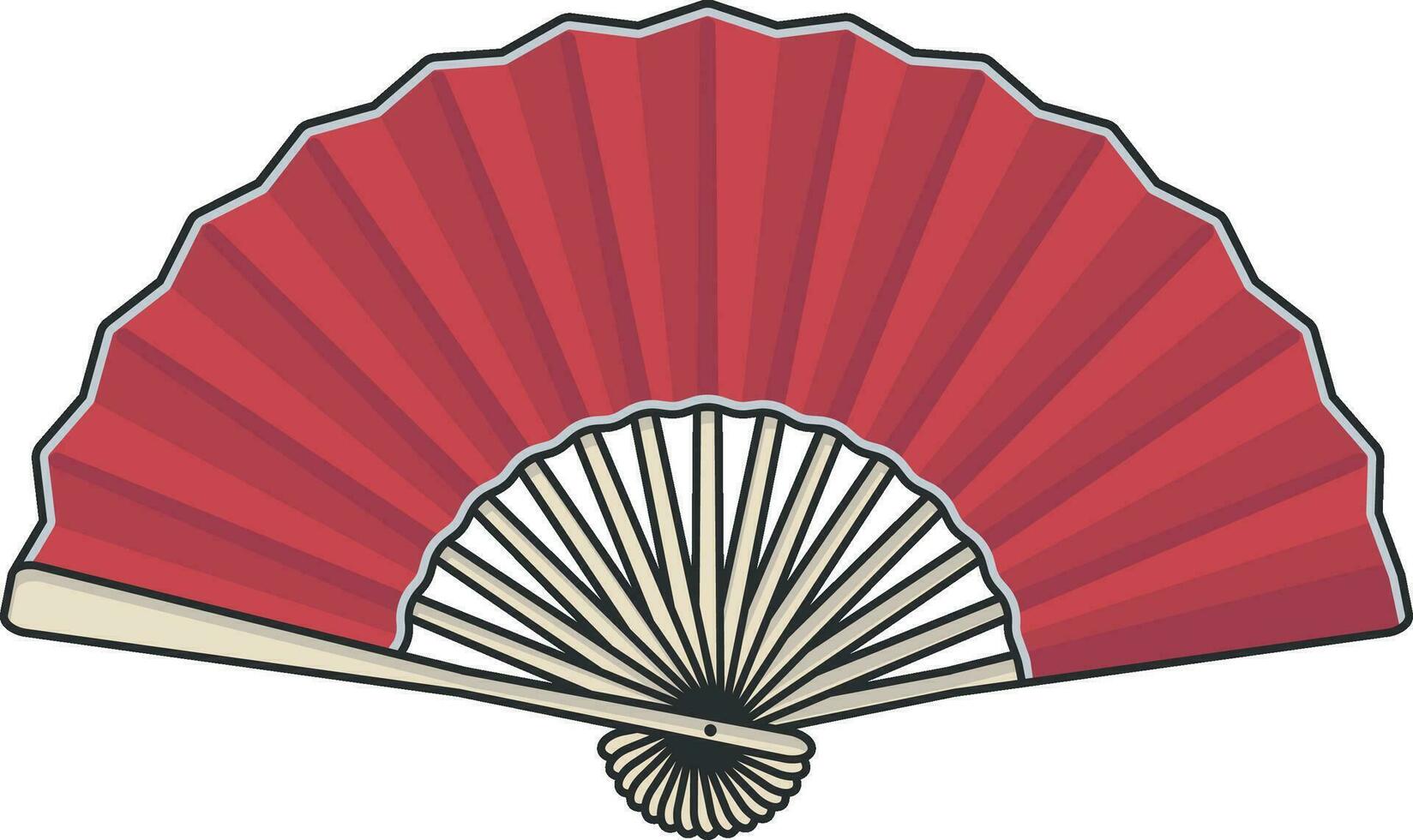 red fan vector