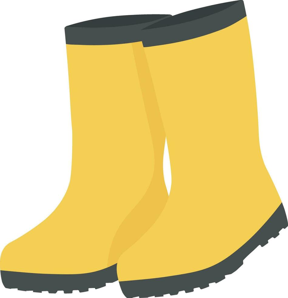 rubber boots shoes vector