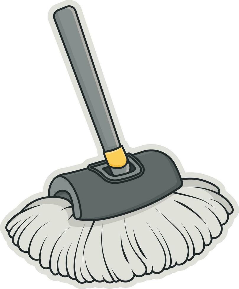 mop for cleaning the floor vector