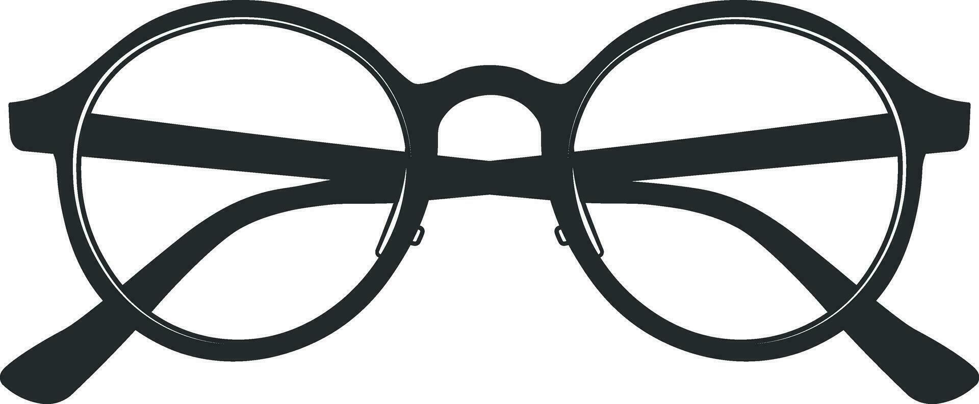 drawing glasses without background vector