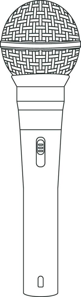 microphone without background vector