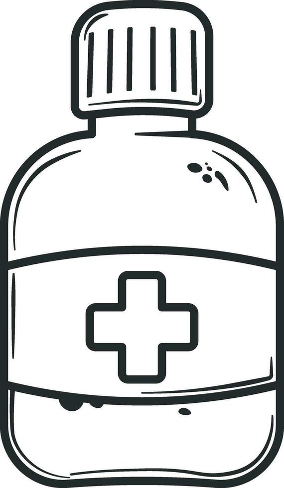 jar with medicine vector without background