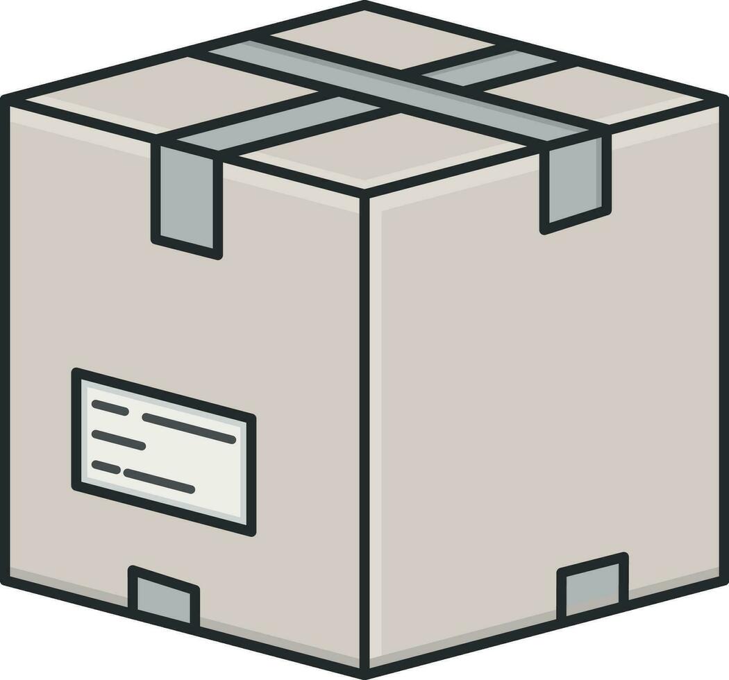 cardboard box without background vector