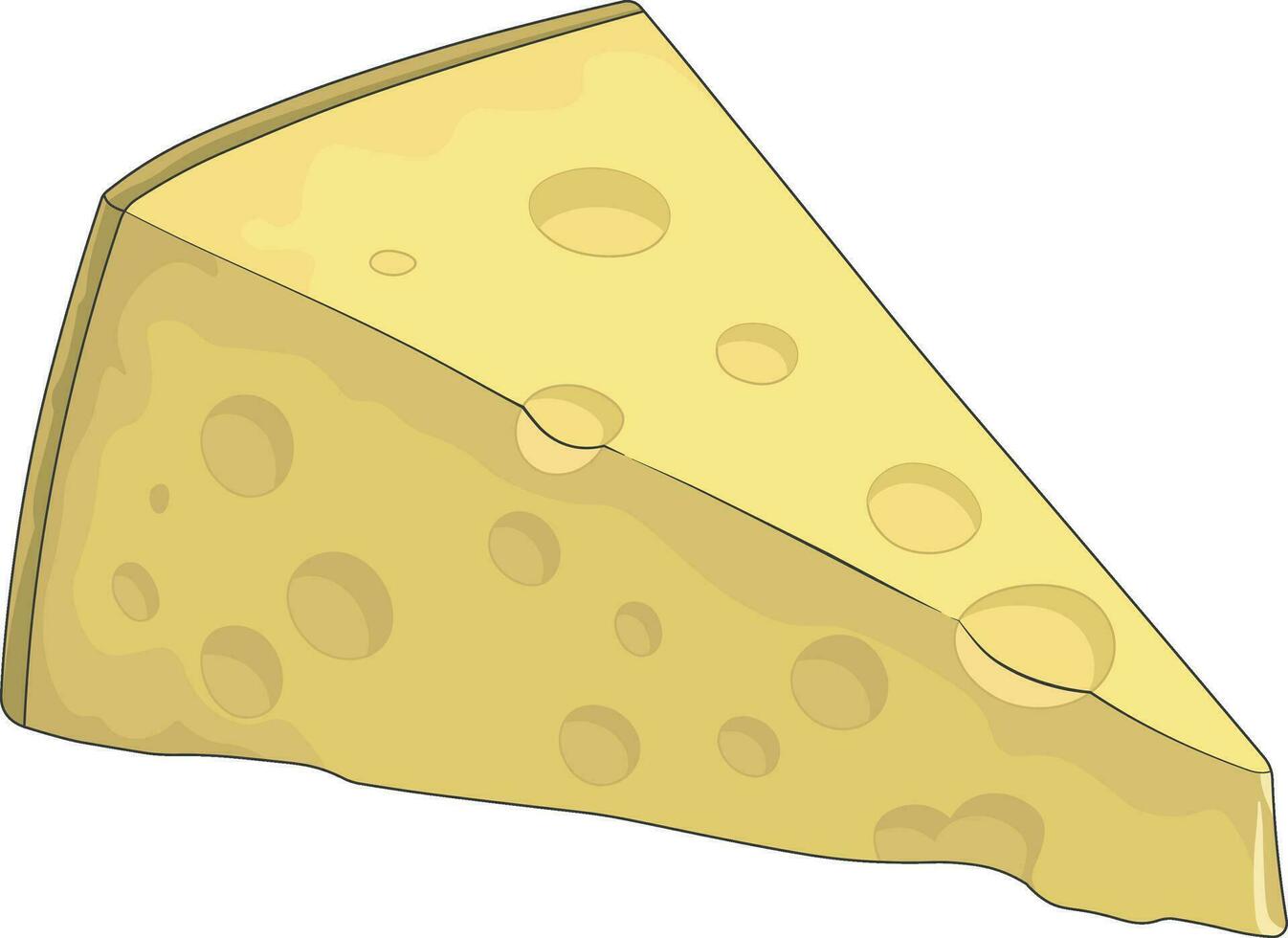 piece of cheese vector