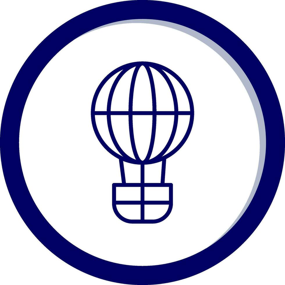 Hot Air Balloon Vector Icon